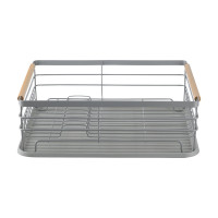 Сушилка для посуды Smart Solutions Granli, 43x30,5x14 см, серая WNM-SS-DRNGR-MTPP-GR