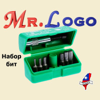 Набор насадок-бит 7 предметов (green) Mr. Logo SD-801B-AH