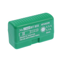 Набор насадок-бит 7 предметов (green) Mr. Logo SD-801B-AH