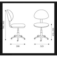 Кресло Фабрикант Логика Ткань KiDS №27 Маяк О PL 540 б/подл ролик ст. 4600811913962