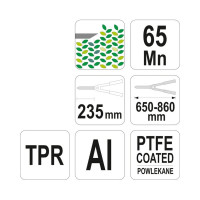 Садовые кусторезы FLO 650-860 мм, телескопические ручки 99009