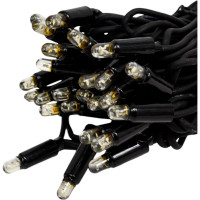 Электрогирлянда GLOS Нить 50 холодных белых LED (10 flash LED), 5 метров GL-SP9003