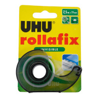 Невидимая клеящая лента UHU 19 мм х 7.5 м, в диспенсере, блистер 36960