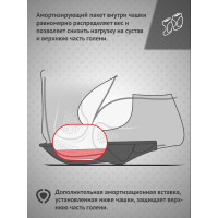 Наколенники с эластичной чашкой Ампаро Беркут 691522