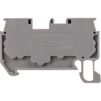 Безвинтовой клеммный зажим TDM ELECTRIC ЗКБ быстрого зажима, 2.5 кв. мм, 24А, серый (Ph-C PT 2,5) SQ0822-0161