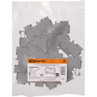 Безвинтовой клеммный зажим TDM ELECTRIC ЗКБ быстрого зажима, 2.5 кв. мм, 24А, серый (Ph-C PT 2,5) SQ0822-0161