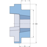 Полумуфта SKF FRC70HTB S