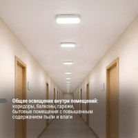 Светильник в ванную настенный светодиодный LED ДПП 3801 12Вт 4000К IP65 белый овал 177х85х57 мм TDM ELECTRIC SQ0366-0167