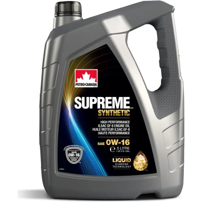 Моторное масло PETRO-CANADA SUPREME SYNTHETIC 0W-16 MOSYN16C20