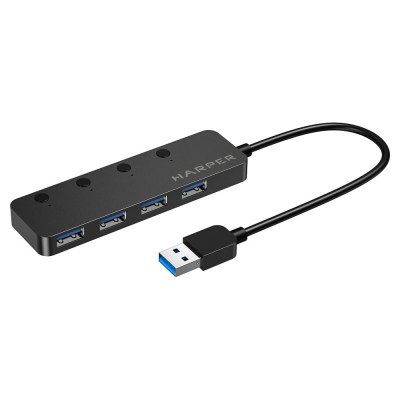 Harper USB Концентраторы HUB-04MB Black H00003293