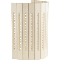 Настенный, прорезной абажур для светильника Банная линия липа 12-559