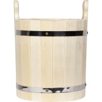 Запарник Банная линия 12 л, с нержавеющей вставкой, липа 12-439