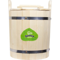 Запарник Банная линия 13 л, с пластиковой вставкой, с крышкой 12-462