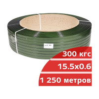 Лента Кордленд ПЭТ, 15,5x0,6x1,8км (300 кгс) зеленый М PET-00082