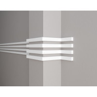 Молдинг стеновой ударопрочный влагостойкий под покраску Decor-Dizayn 30x20x3000 мм DD611 (3m)