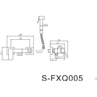 Смеситель для биде Savol S-FXQ005H