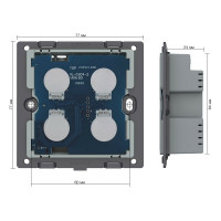 Четырехклавишный сенсорный выключатель LIVOLO UK стандарт (механизм) VL-C304-D6