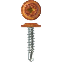 Саморез Daxmer пшс м 4,2x19 500 шт., орех 346319