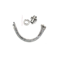 Смеситель для умывальника MELANA Paola hi-tech нерж.сталь, однорычажный, сатин, литой излив f 610602