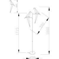 Декоративная настольная лампа Moderli Birds V3075-2TL