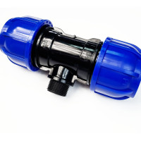 Тройник ПНД переходной 50 мм х 1" НР х 50 мм Boutte 1649441