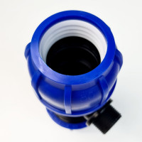 Тройник ПНД переходной 50 мм х 1" НР х 50 мм Boutte 1649441