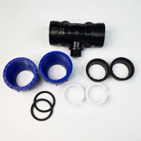 Тройник ПНД переходной 50 мм х 1" НР х 50 мм Boutte 1649441