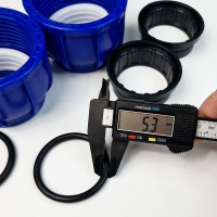 Тройник ПНД переходной 50 мм х 1" НР х 50 мм Boutte 1649441