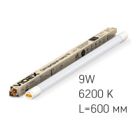 Светодиодная линейная матовая лампа Videx pro t8b 9 w 0.6m 6200k g13 VL-T8b-09066