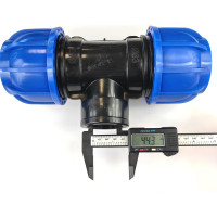 Тройник ПНД переходной 63 мм х 1 1/2" ВР х 63 мм Boutte 1649410