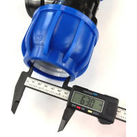 Тройник ПНД переходной 63 мм х 1 1/2" ВР х 63 мм Boutte 1649410