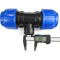 Тройник ПНД переходной 50 мм х 1" ВР х 50 мм Boutte 1649403