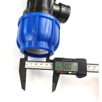 Тройник ПНД переходной 50 мм х 1" ВР х 50 мм Boutte 1649403