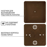 Коробка распределительная TDM ELECTRIC 100х100х29 ОП бук IP40 SQ1401-0307