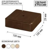 Коробка распределительная TDM ELECTRIC 100х100х29 ОП бук IP40 SQ1401-0307