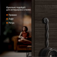Керамический проходной изолятор для провода TDM ELECTRIC черный, 25 шт. SQ2802-0022