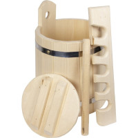 Кадка с гнетом Банная линия 25 л, липа 12-473