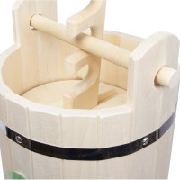 Кадка с гнетом Банная линия 5 л, липа 12-571