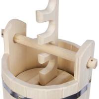 Кадка с гнетом Банная линия 10 л, липа 12-471