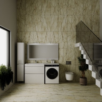 Напольная тумба Style Line "Даллас 150" 2 ящика Люкс белая PLUS СС-00002303