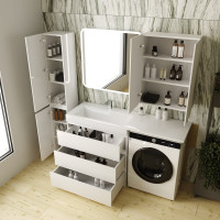 Напольная тумба Style Line "Даллас 150" 3 ящика Люкс белая PLUS СС-00002305