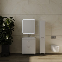 Универсальная колонна Style Line "Каре 30" с корзиной Люкс белая PLUS СС-00002271
