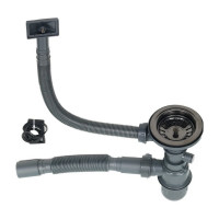 Мойка MELANA ProfLine 3,0/220 ГРАФИТ 2-я чаша, врезная прямоугольная, графит S8045HB