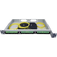 Оптический стоечный кросс Retic на 24 портов SC APC в сборе CROSSO-24SC-A