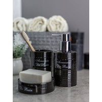Стакан для зубных щеток Bath Plus Bain noir 7x7х10 см W-CE0986A-TB