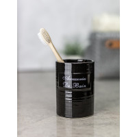 Стакан для зубных щеток Bath Plus Bain noir 7x7х10 см W-CE0986A-TB