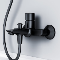 Смеситель для ванны/душа AM.PM X-Joy TouchReel нажимной, черный F85A10522