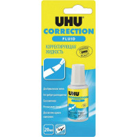 Корректирующая жидкость UHU 20 мл в блистере 40518/В