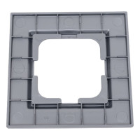 1-местная рамка OVIVO QUANTUM, серебро, 405-320000-096
