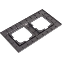 2-местная рамка OVIVO QUANTUM, сталь, 405-340000-226